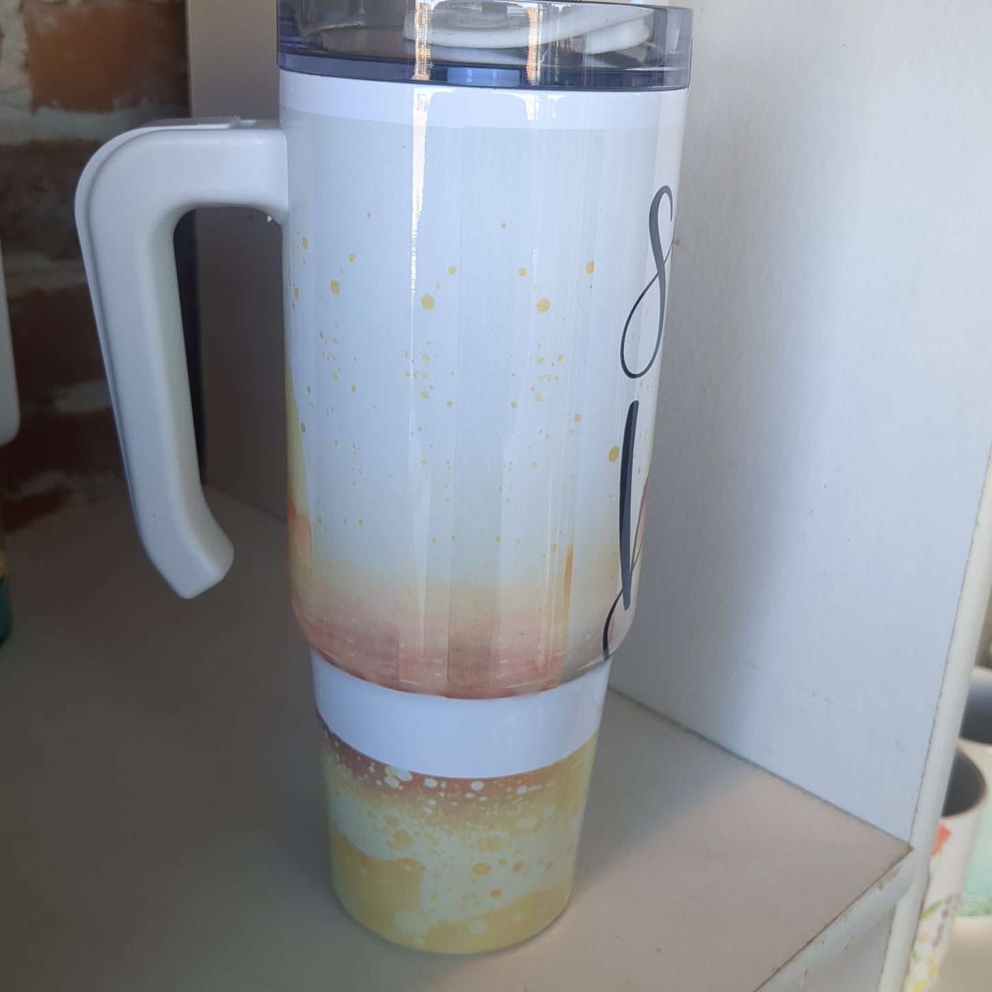 30 Oz Stainless steel Insulated Tumbler salty as a beach with minor flaws