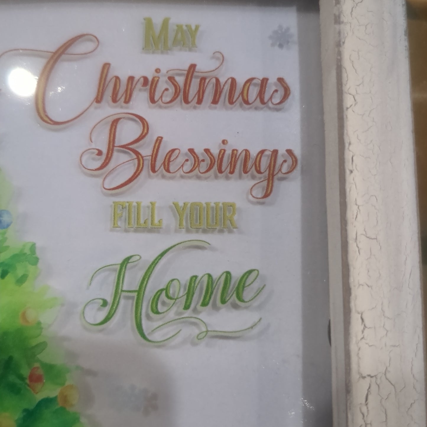 5x7 Christmas blessings fill your homewindow