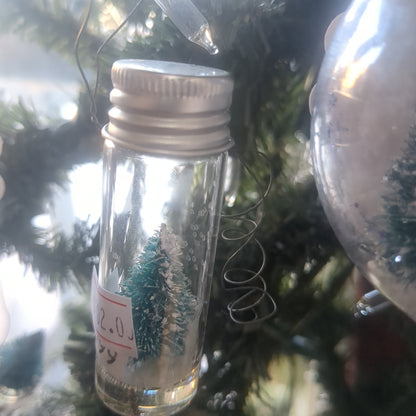 2 Inch jar With Tree Ornament