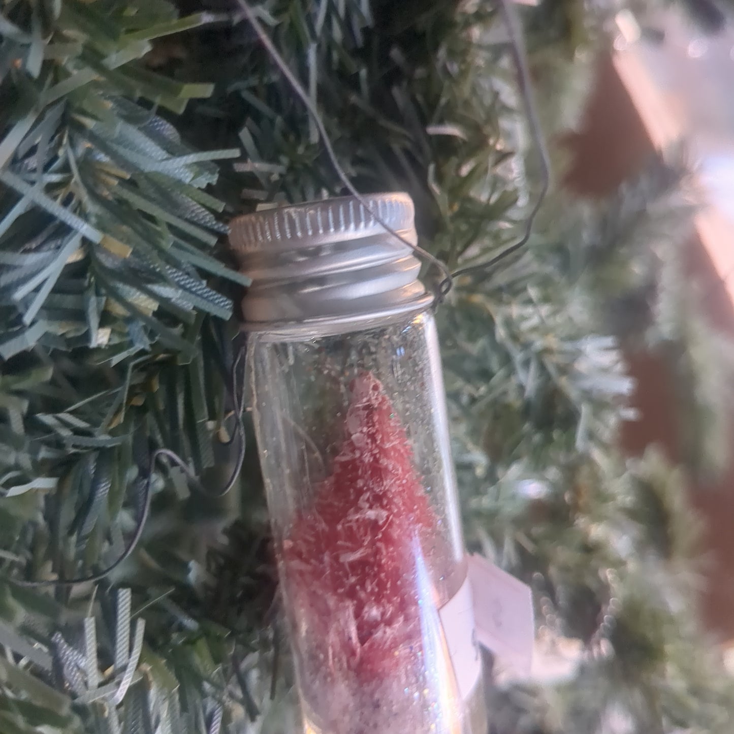 2 Inch jar With Tree Ornament