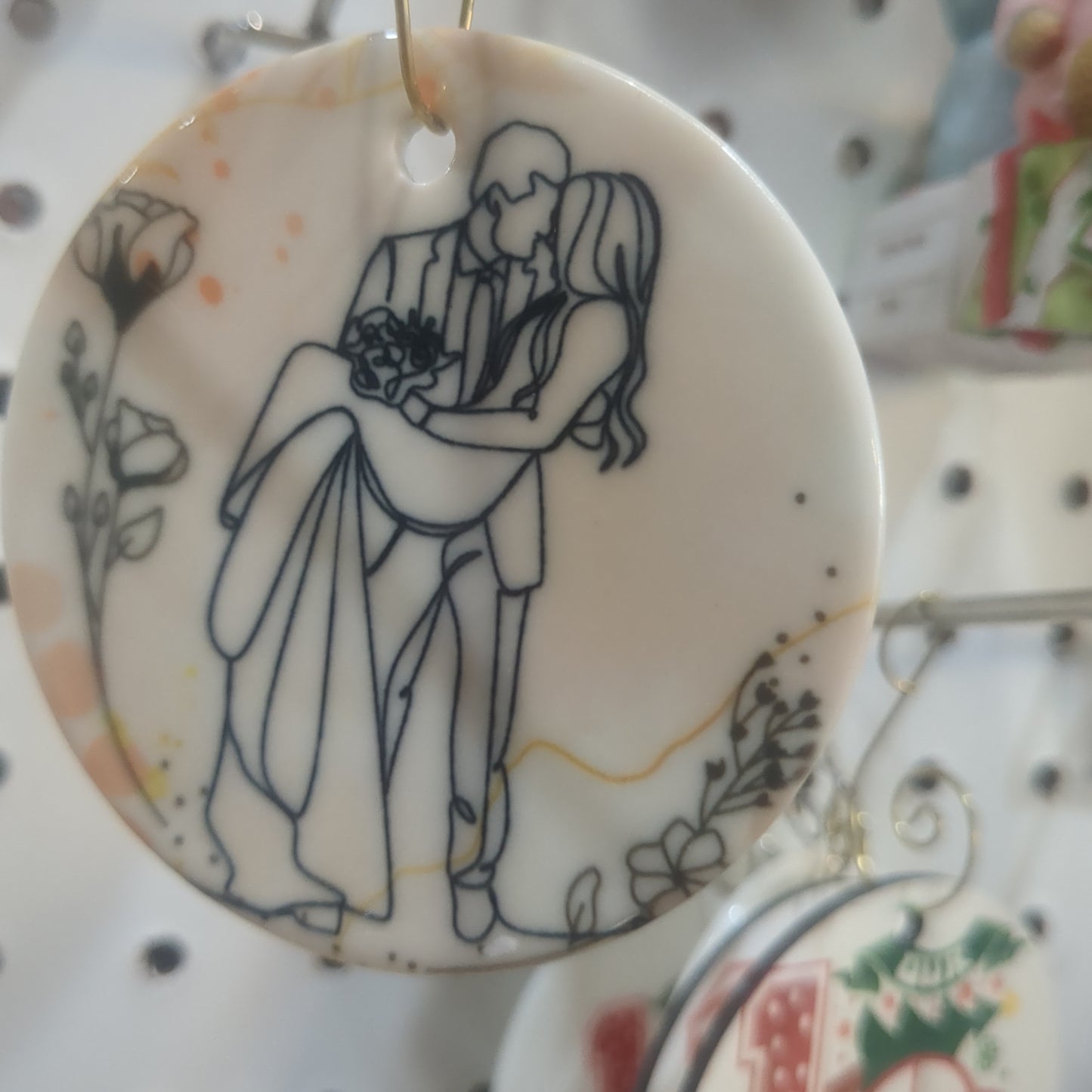 Wedding Ceramic Ornament undated