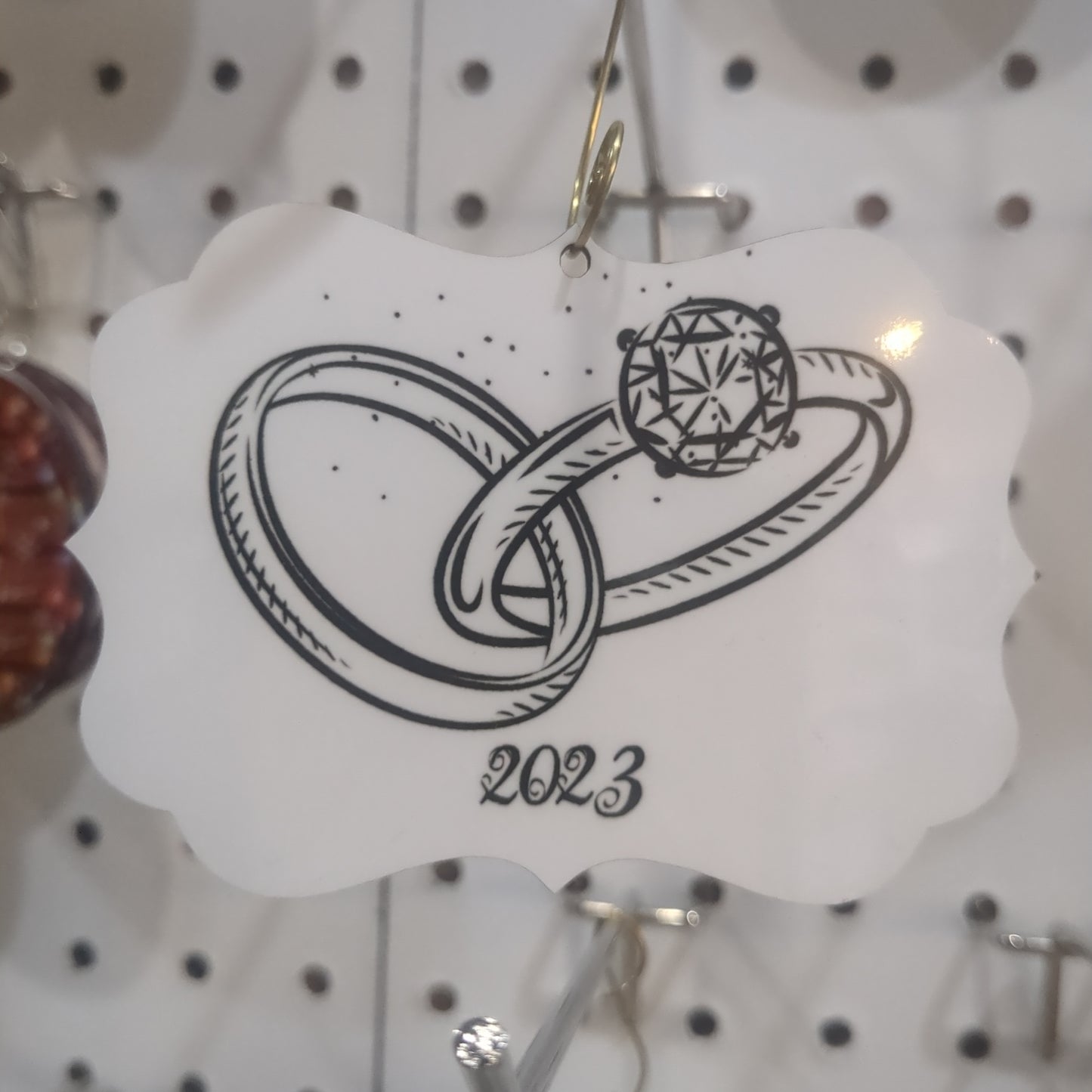 2023 Wedding Ornament Scalloped