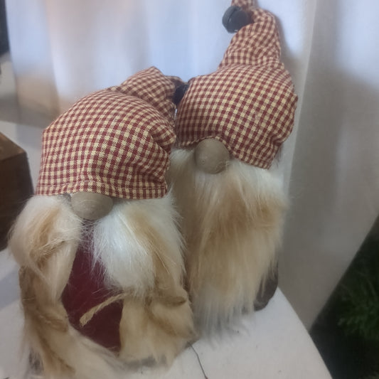 Mr. & Mrs. Primitive Sitting Gnome