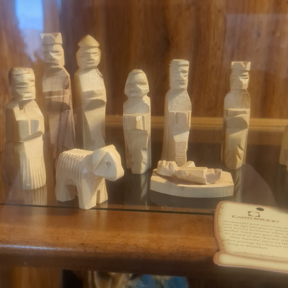 Nativity Set for children - 3.5"  Carved from olive wood in Bethlehem n4