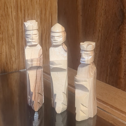 Nativity Set for children - 3.5"  Carved from olive wood in Bethlehem n4