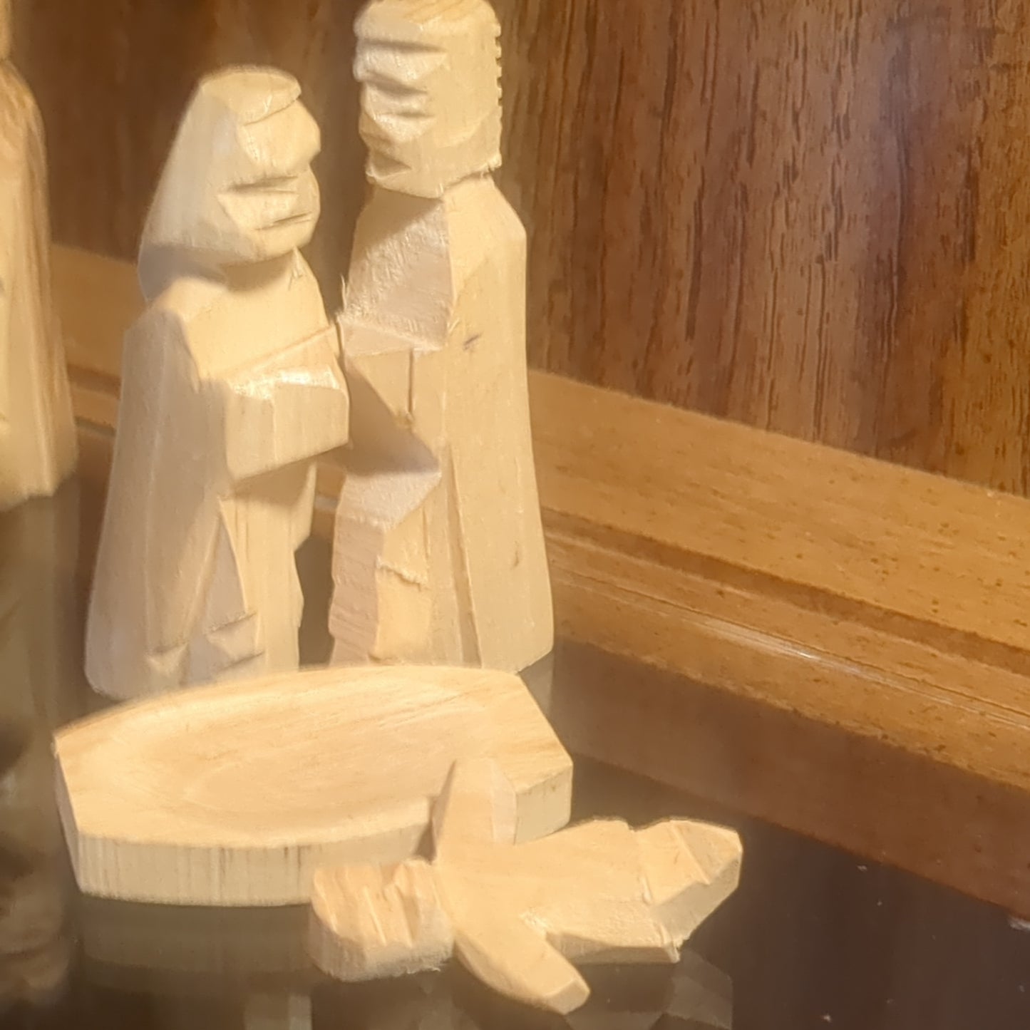 Nativity Set for children - 3.5"  Carved from olive wood in Bethlehem n4