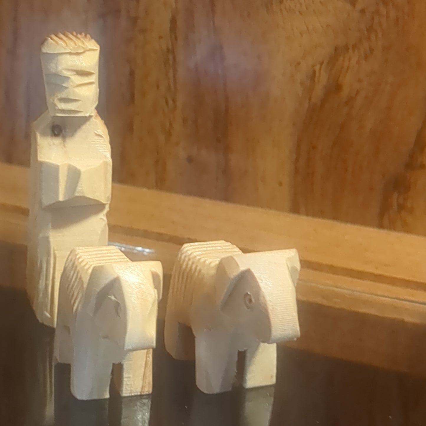 Nativity Set for children - 3.5"  Carved from olive wood in Bethlehem n4