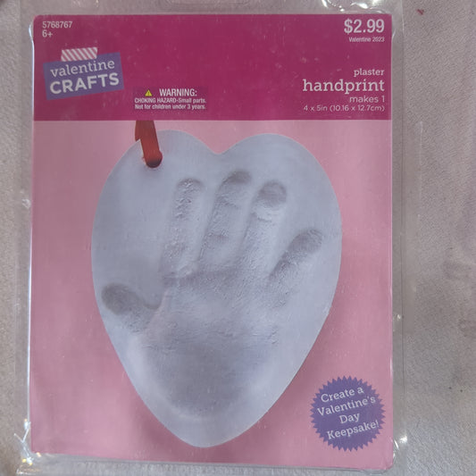 Valentine's Day plaster handprint kit