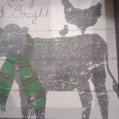 Merry & Bright Box Sign