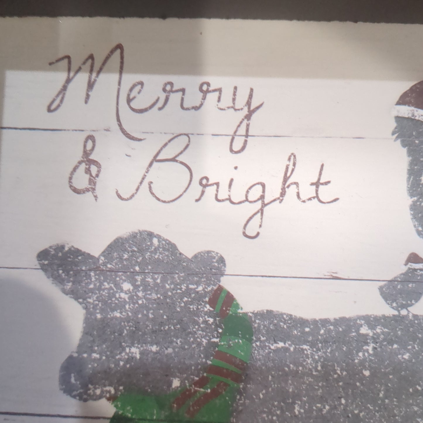 Merry & Bright Box Sign