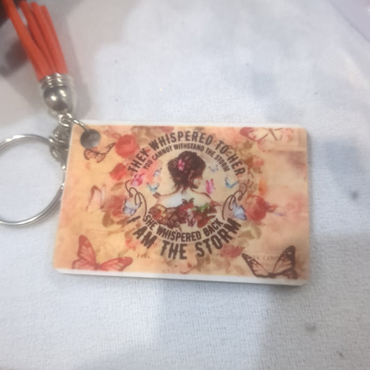 Keychain I Am The Storm
