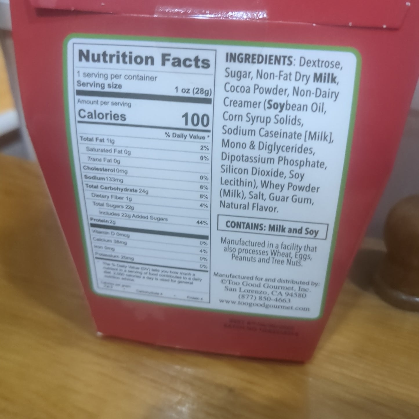 Santa Friend's double chocolate cocoa mix from Too Good Gourmet