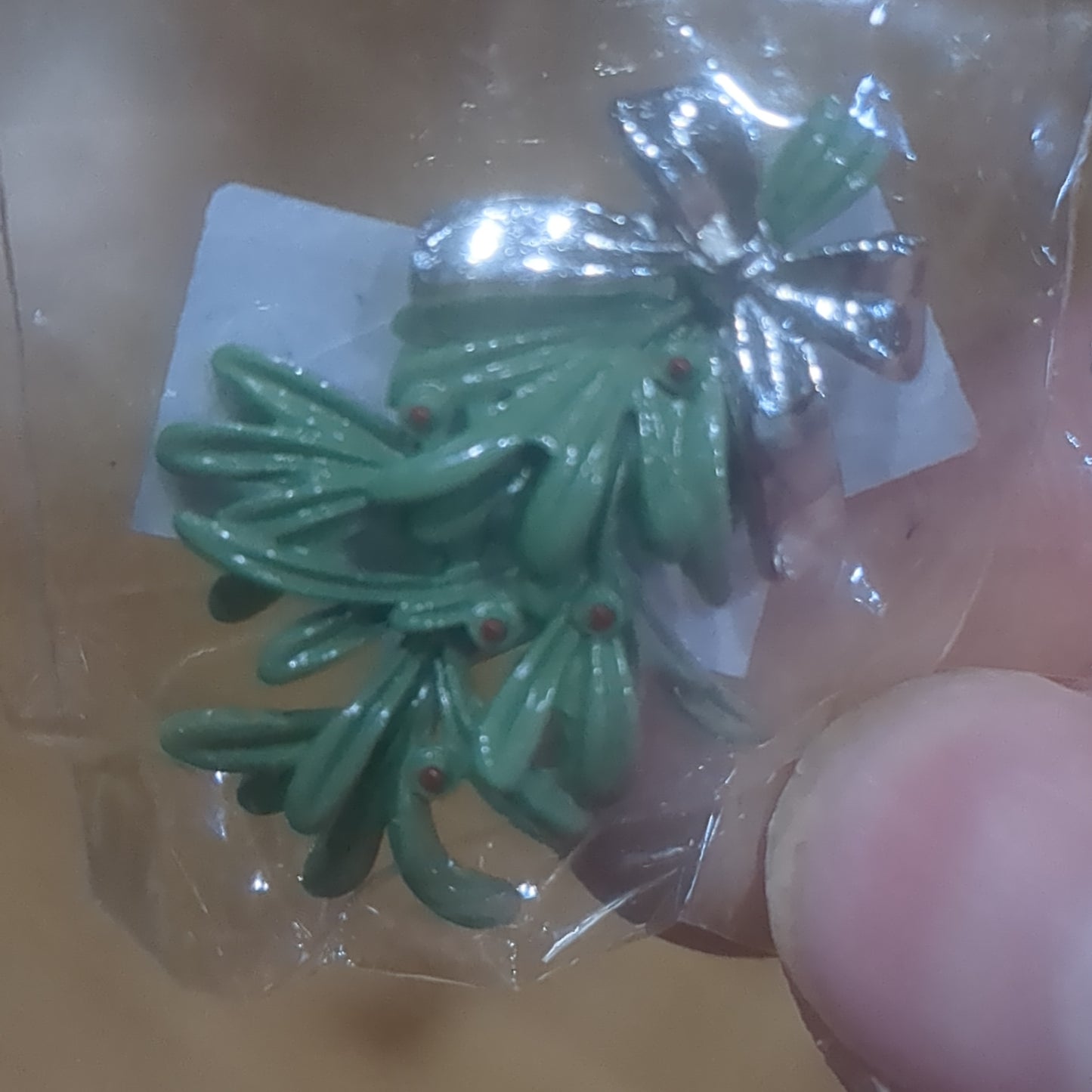 The Christmas Mistletoe Pocket Charm Or Necklace Charm