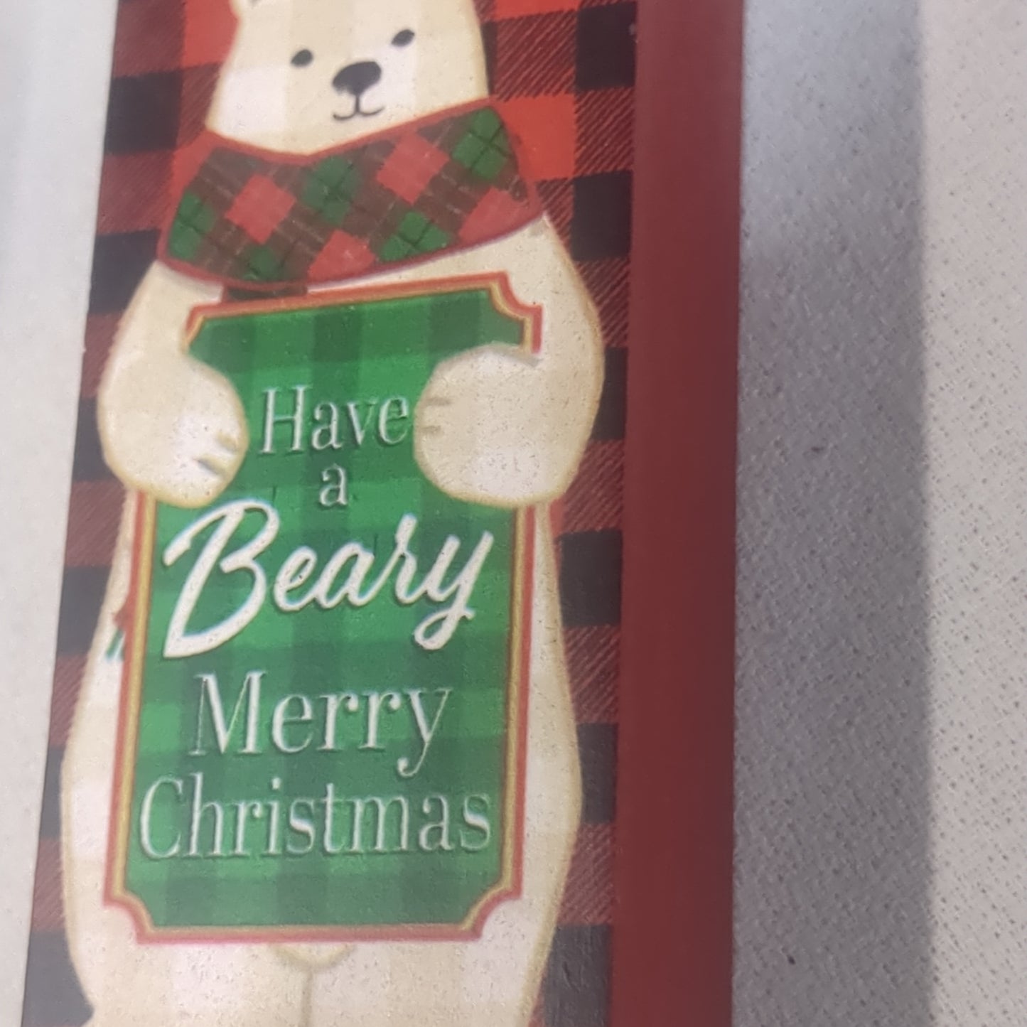 Word Block Have A Beary Merry Barry Christmas