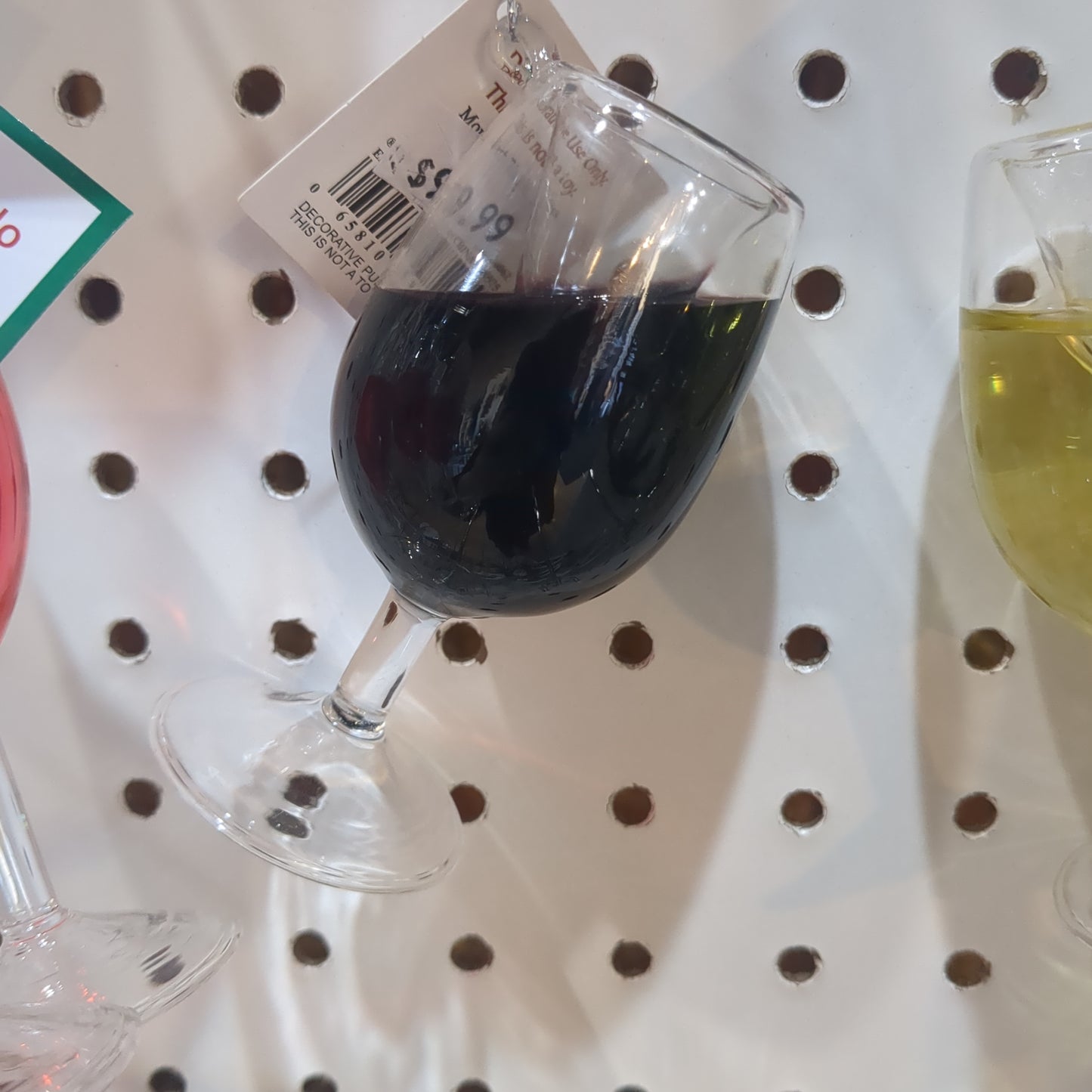 Merlot Wine with liquid inside ornament
