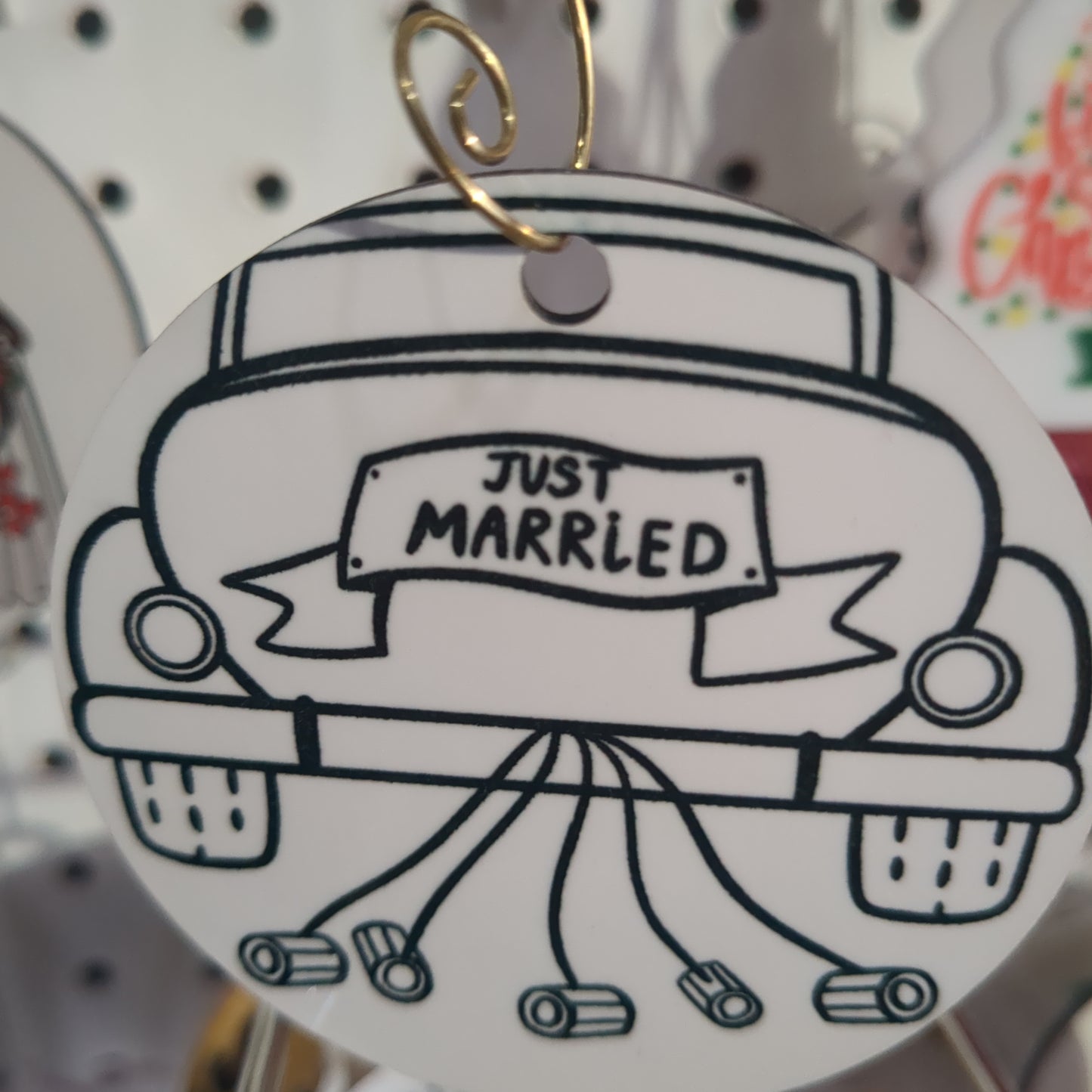 Wedding Ornament just married