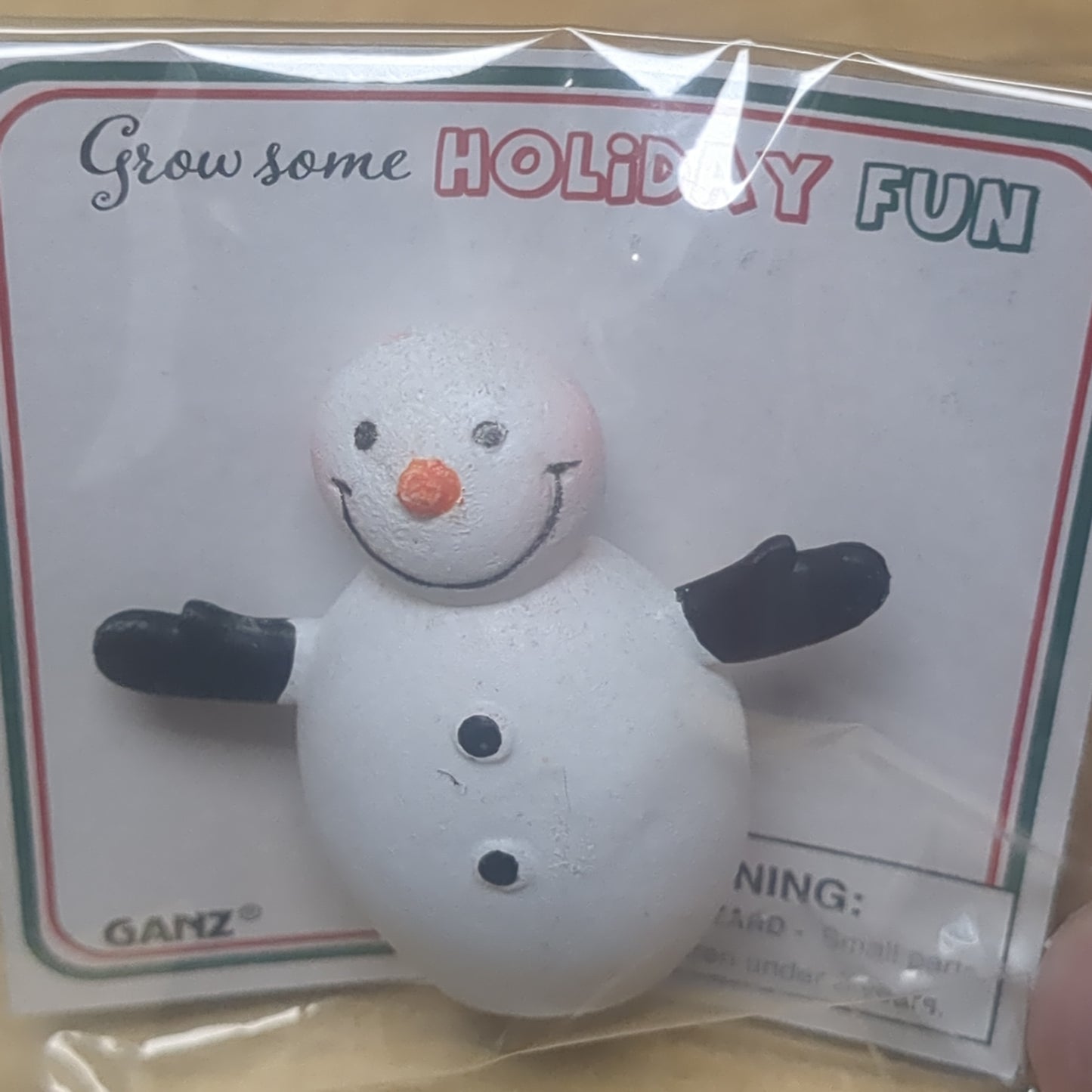 Snowman grower toy