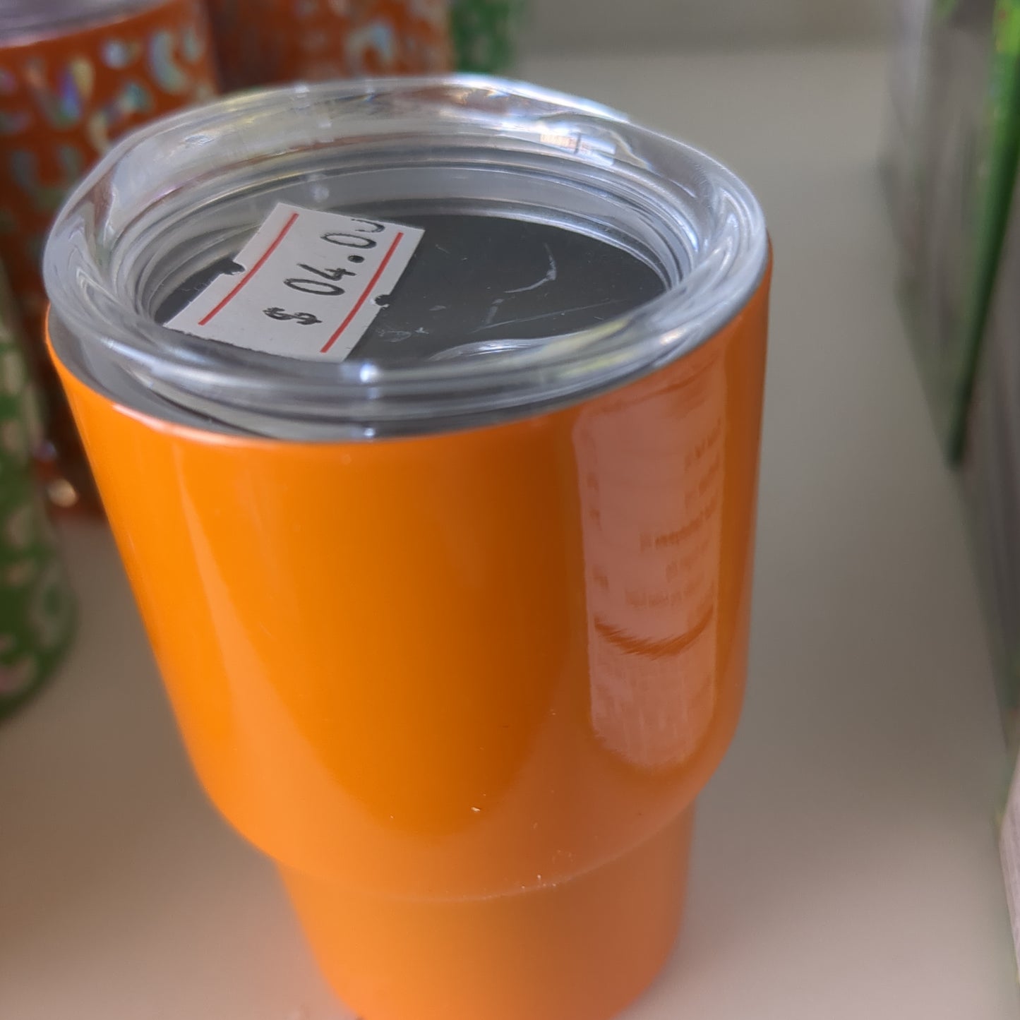 Shot glass / mini Tumbler orange can customize