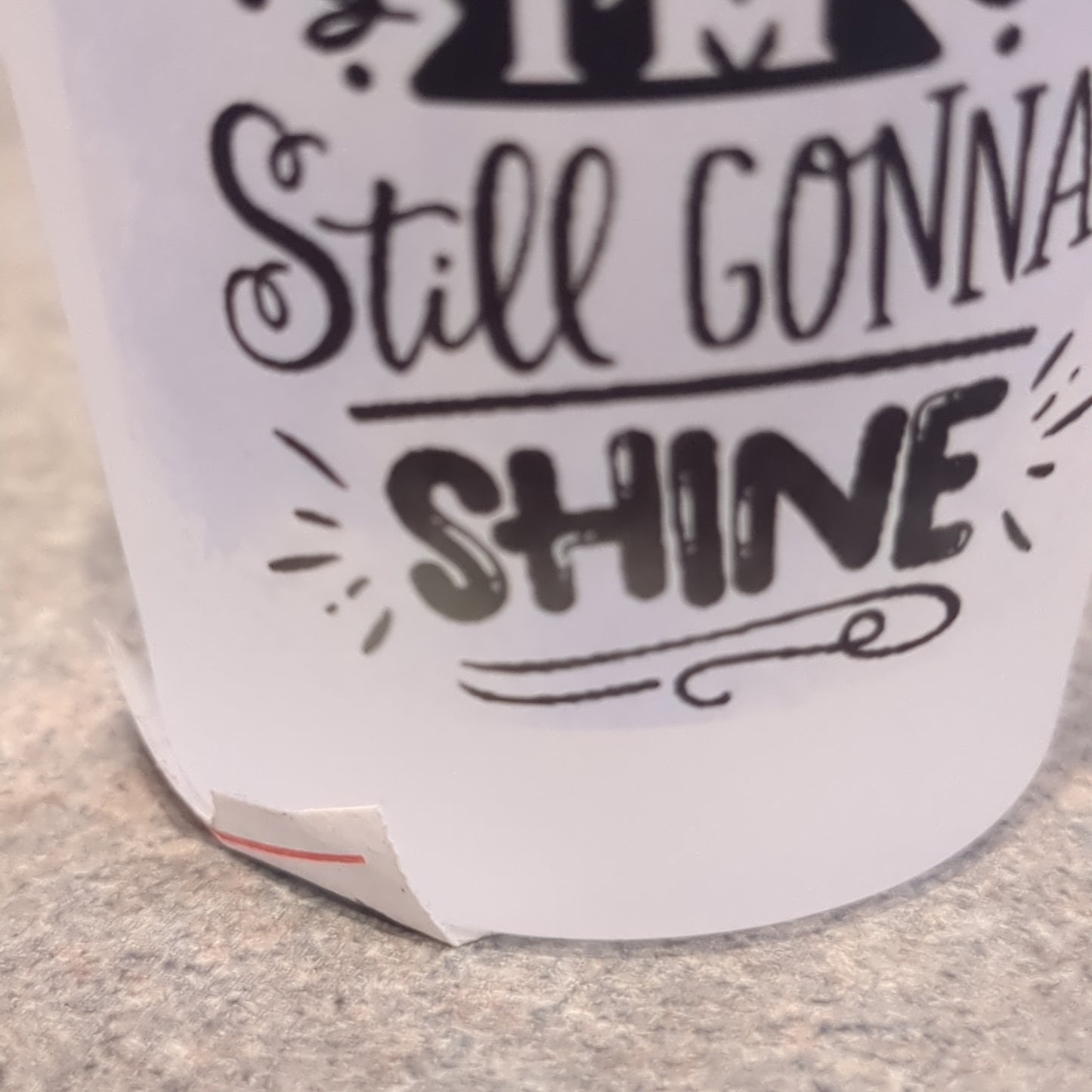 Imperfect Frosted glass shot glass. Love me or hate me I'm still going to shine