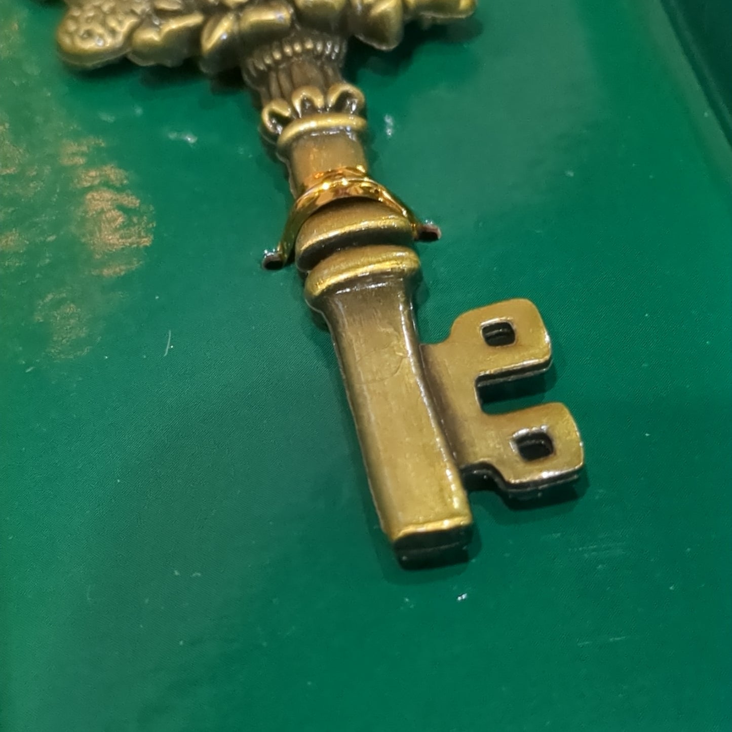 A key for Santa.  Metal key