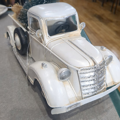 White metal truck