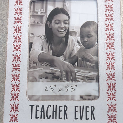 Best teacher ever photo frame