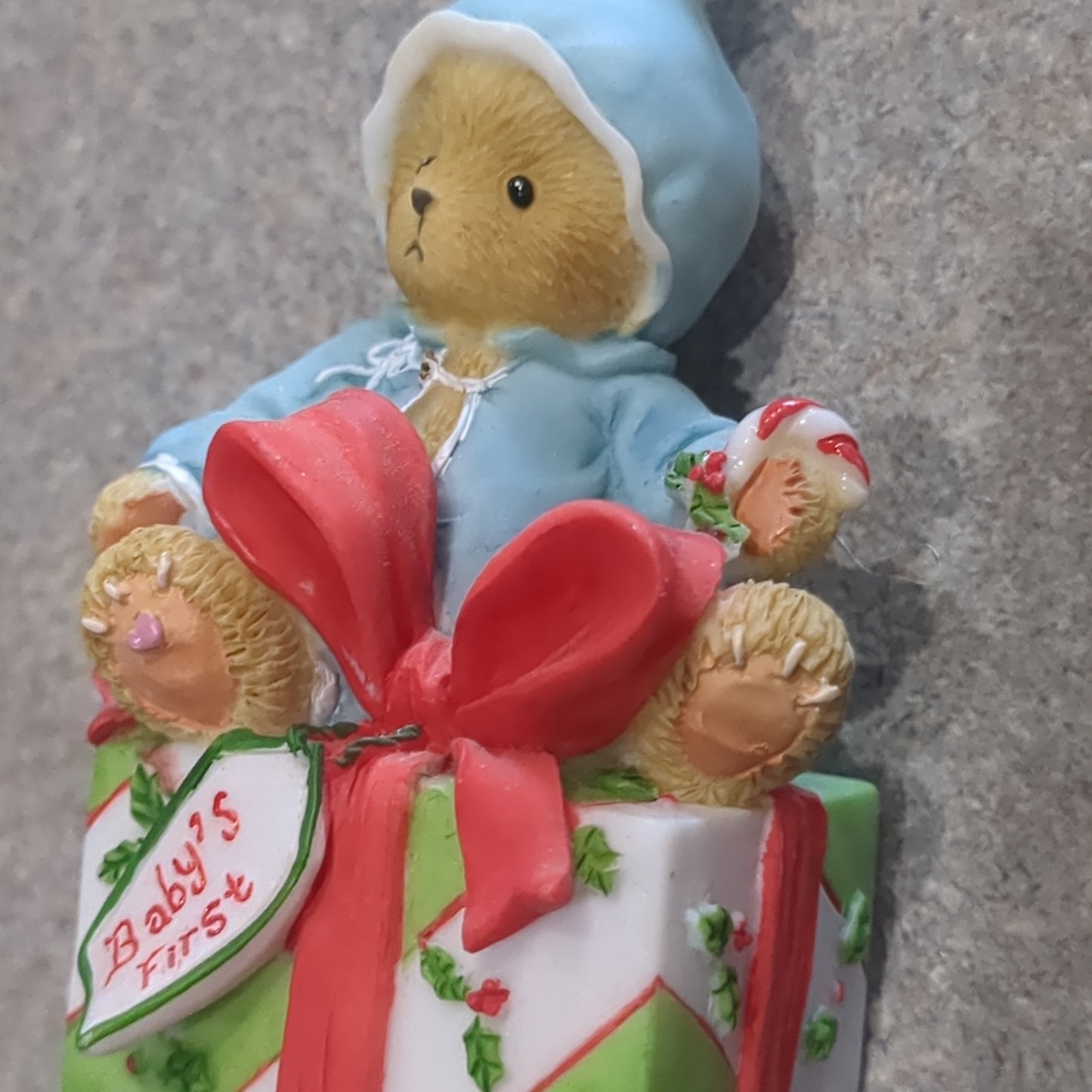Cherished Teddies baby's first Christmas boy