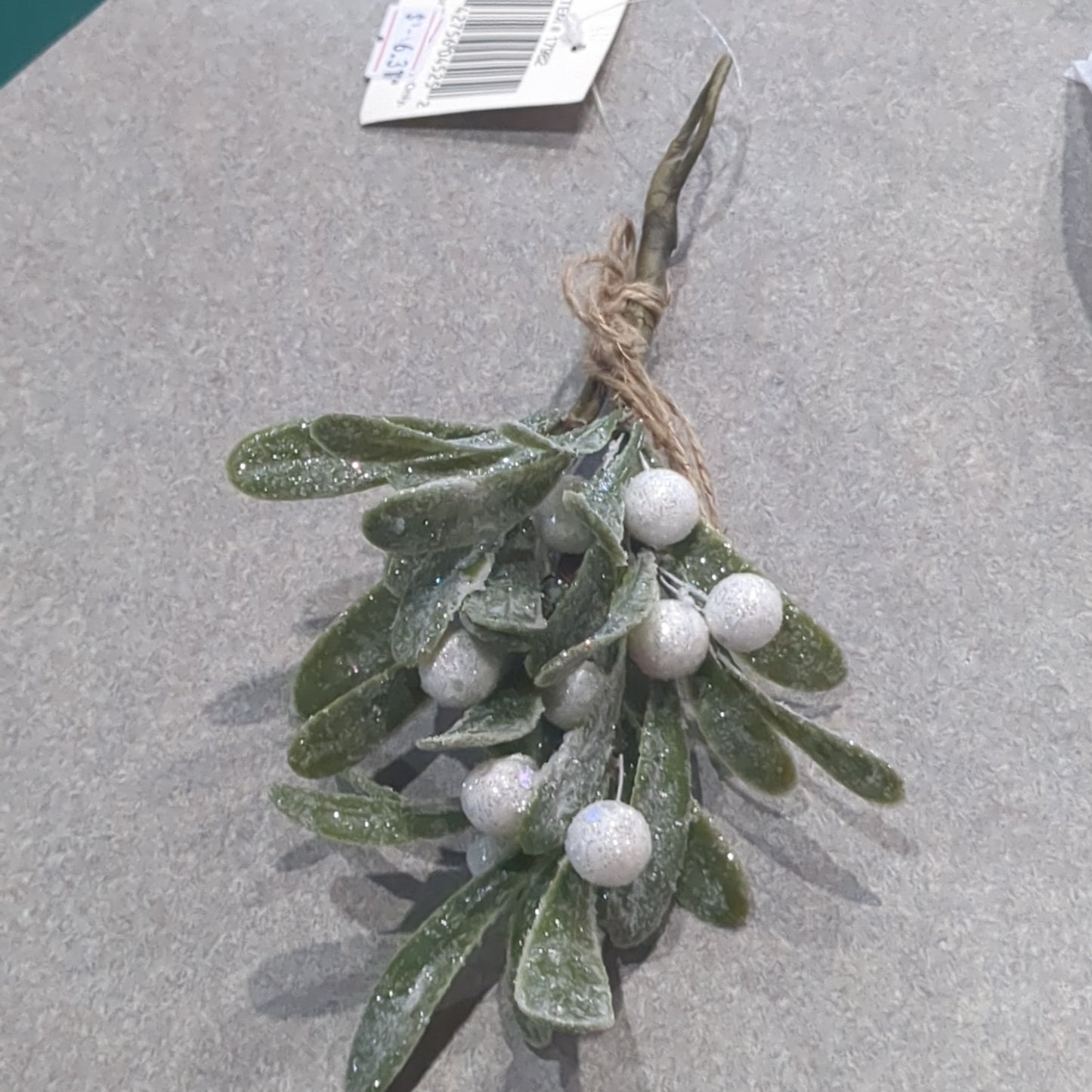 Glittered Mistletoe Ornament