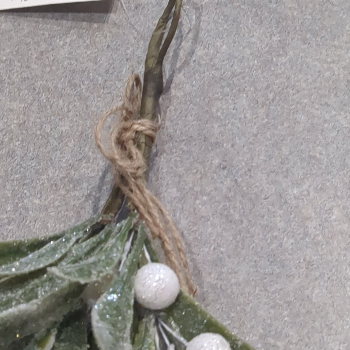 Glittered Mistletoe Ornament
