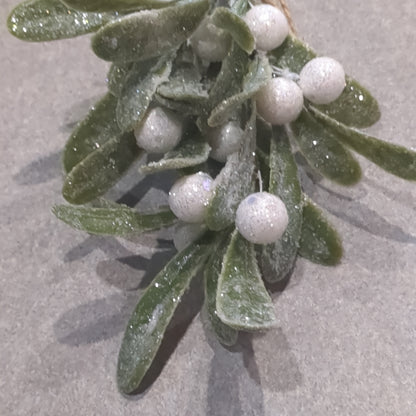 Glittered Mistletoe Ornament