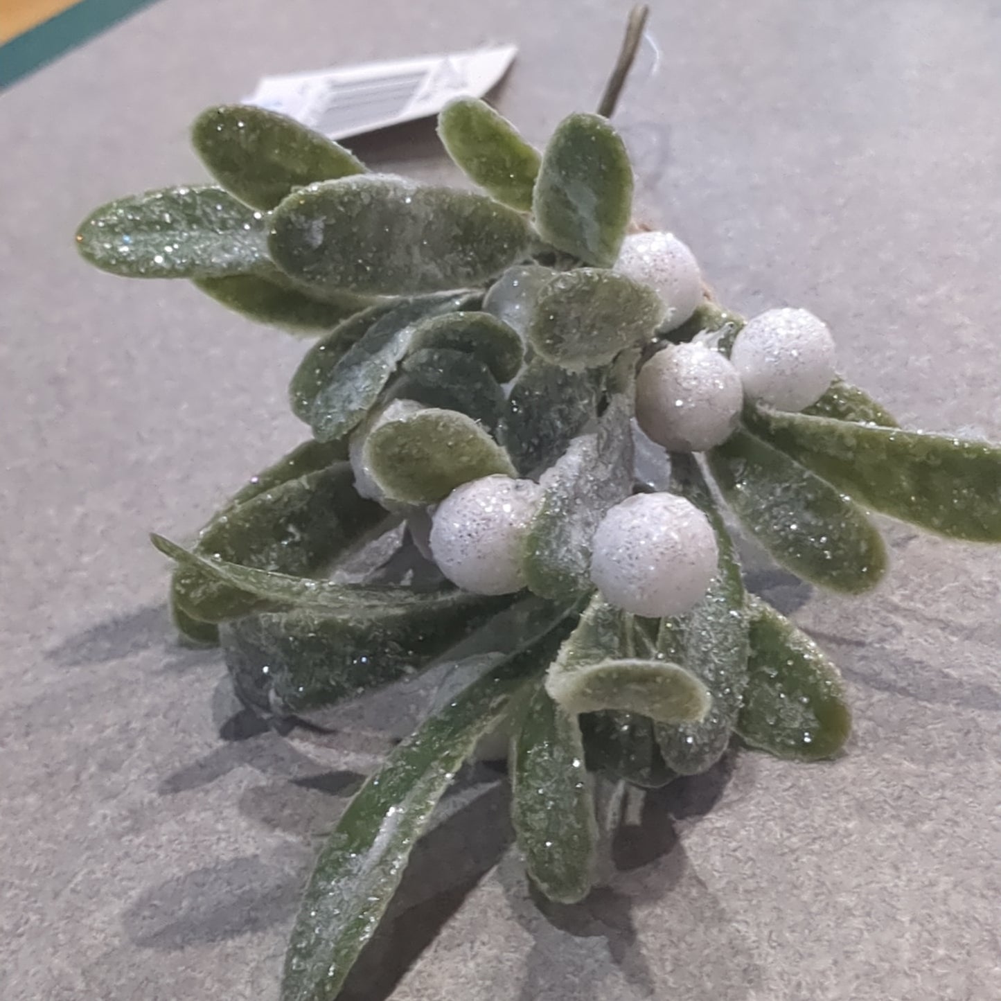 Glittered Mistletoe Ornament