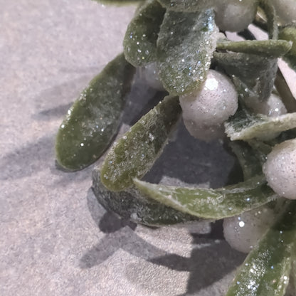 Glittered Mistletoe Ornament