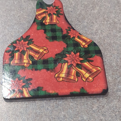 Keychain - ear tag bells