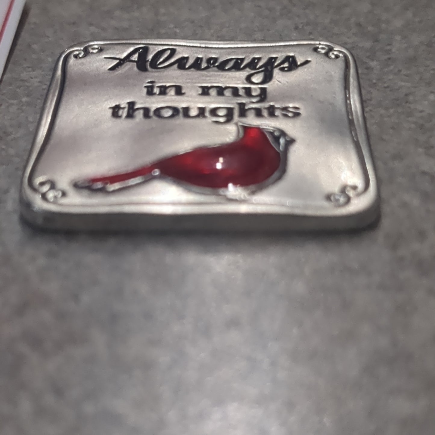Pc1 Always in my thoughts Cardinal charm