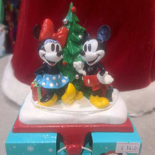 Mickey and Minnie stocking holder