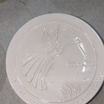 Frankoma plate 1990 the Angels proclaimed