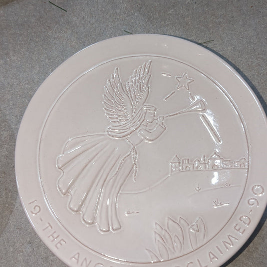 Frankoma plate 1990 the Angels proclaimed
