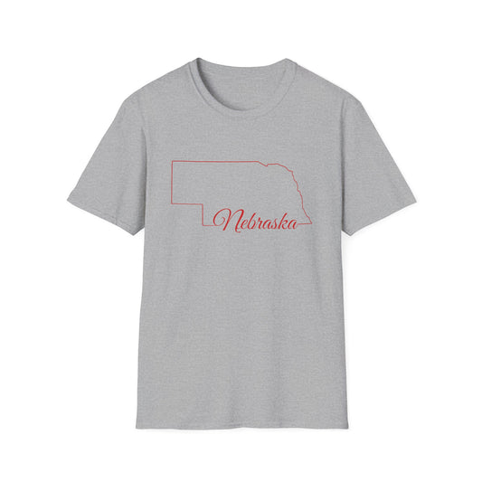Nebraska Script Unisex Softstyle T-Shirt
