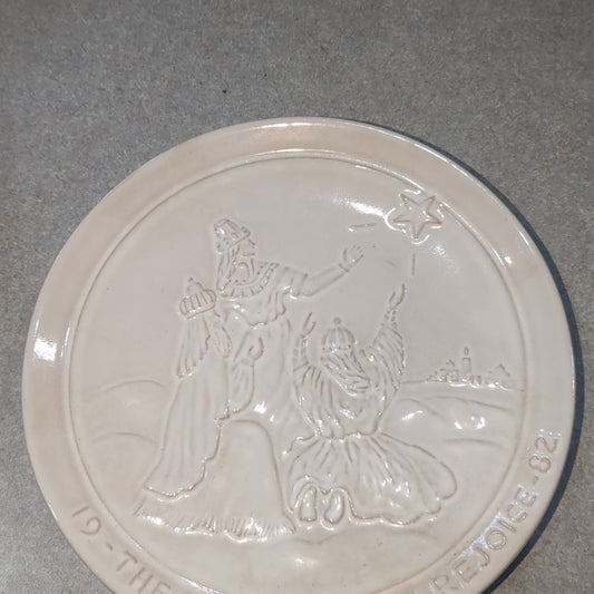 vintage Frankoma plate 1982 The wise men rejoice