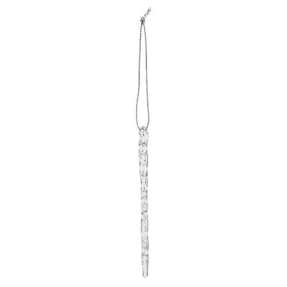 Clear Glass Icicles Set Of 6 Ornament  NOT AVAILABLE AT MINDEN LOCATION