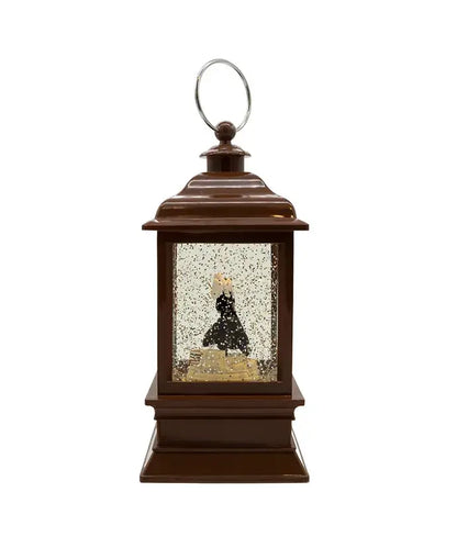 9"BO H POTTR SPINNING MUSICAL LANTERN+LED