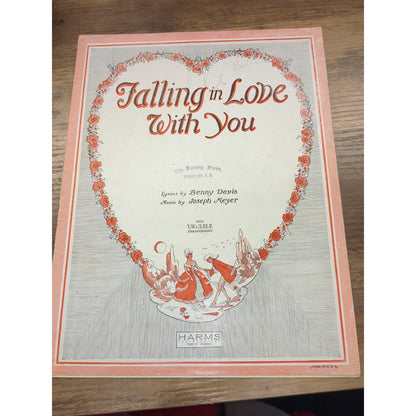 Vintage Sheet Music 1926 - FALLING in Love With You Davis/Meyer
