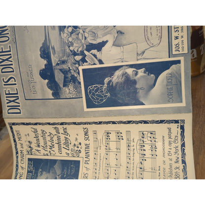 Antique Sheet Music 'Dixie is Dixie Once More' 1919 Leo Turner & James Karp