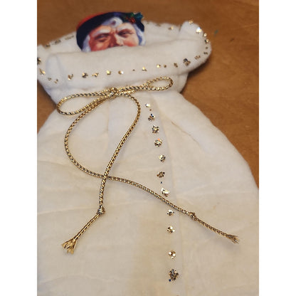 Replica of Antique Ornaments with Actual Vintage Paper Scraps and newer Crepe and Cotton Batting. Chr111