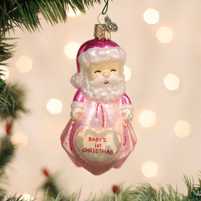 Baby Girl's 1st Santa Lovey Ornament NOT AVAILABLE AT MINDEN LOCATION