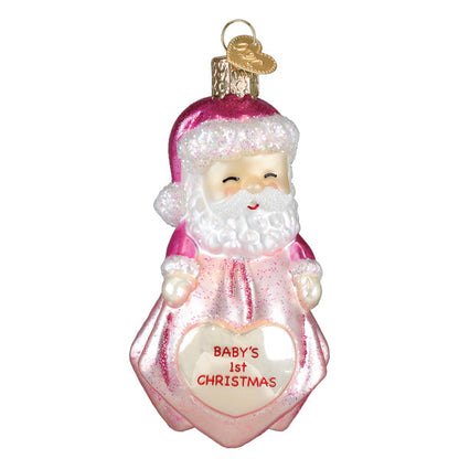 Baby Girl's 1st Santa Lovey Ornament NOT AVAILABLE AT MINDEN LOCATION