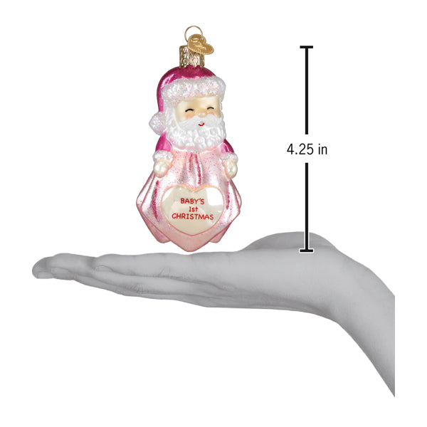 Baby Girl's 1st Santa Lovey Ornament NOT AVAILABLE AT MINDEN LOCATION