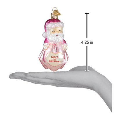 Baby Girl's 1st Santa Lovey Ornament NOT AVAILABLE AT MINDEN LOCATION