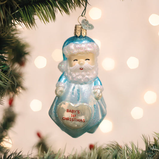 Baby Boys 1st Santa Lovey Ornament  NOT AVAILABLE AT MINDEN LOCATION