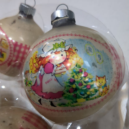 vintage copy poly pal glass Christmas ornaments